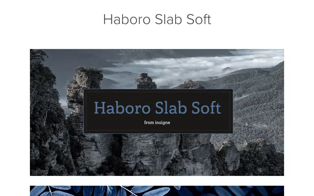Haboro Slab Soft specimen from Insignedesign