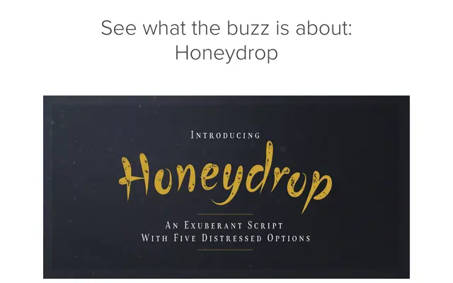 Honeydrop specimen from Insignedesign