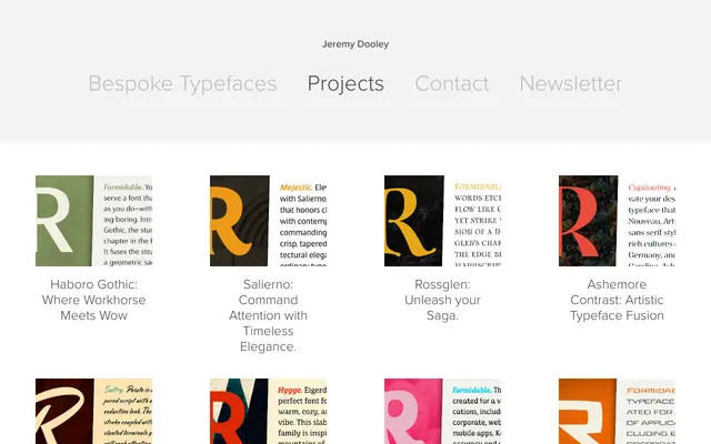 Insignedesign Portfolio specimen from Insignedesign