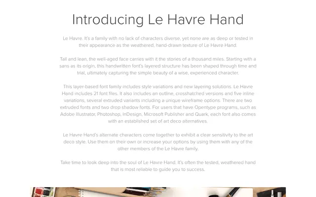 Le Havre Hand specimen from Insignedesign