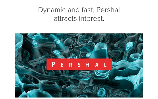 Pershal specimen from Insignedesign