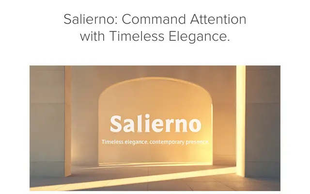 Salierno specimen from Insignedesign