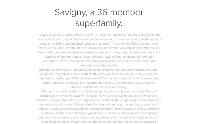 Savigny specimen from Insignedesign