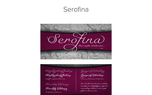 Serofina specimen from Insignedesign
