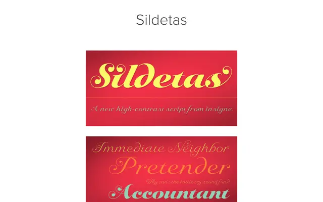 Sildetas specimen from Insignedesign