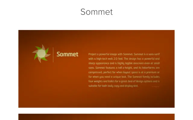 Sommet specimen from Insignedesign