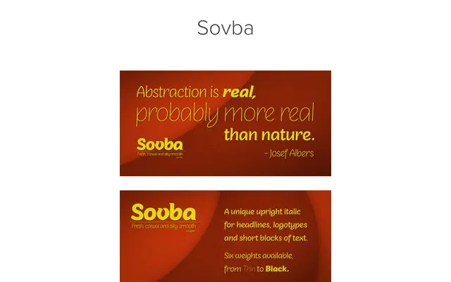 Sovba specimen from Insignedesign
