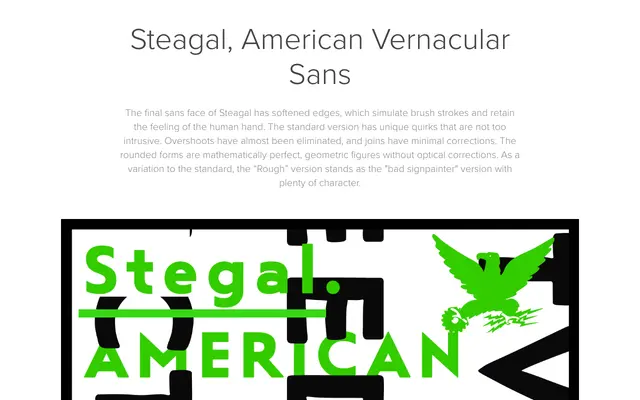Steagal specimen from Insignedesign