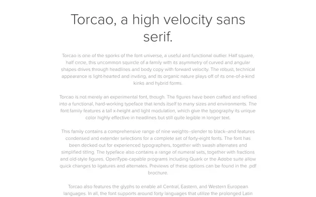 Torcao specimen from Insignedesign
