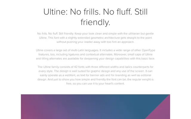 Ultine specimen from Insignedesign