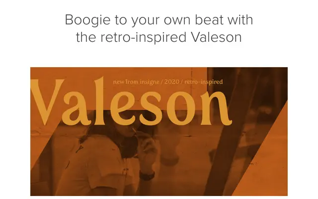 Valeson specimen from Insignedesign