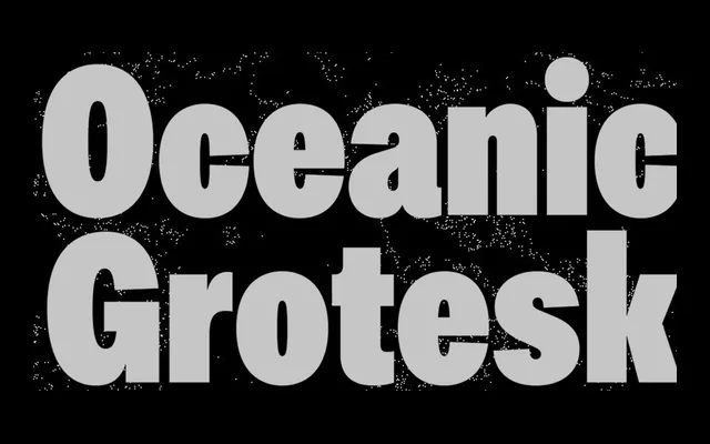 Oceanic Grotesk Condensed specimen from Interval Type