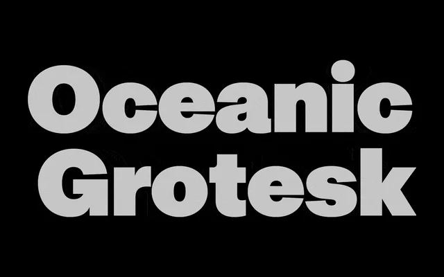 Oceanic Grotesk specimen from Interval Type