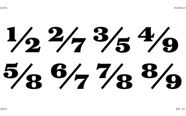 Oceanic Text specimen from Interval Type