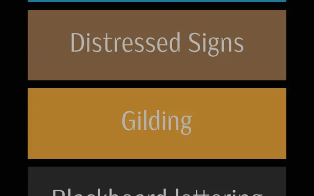 Sign Painting specimen from Into the Type