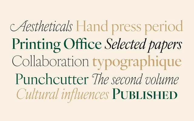 IvyOra specimen from Ivy Foundry