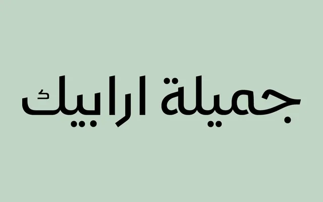 Gamila Arabic specimen from Iwan Type