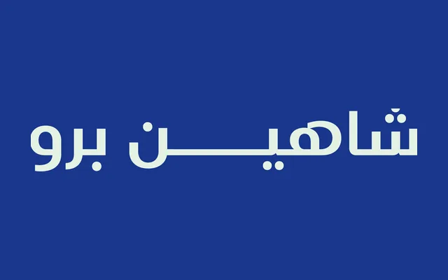 Shaheen Pro specimen from Iwan Type