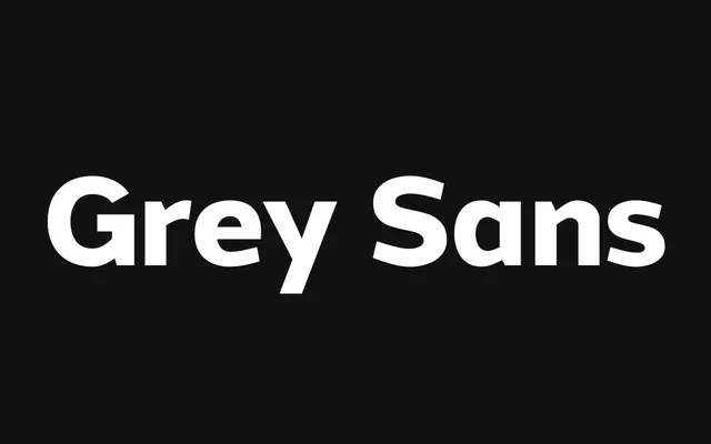 Grey Sans specimen from J Foundry