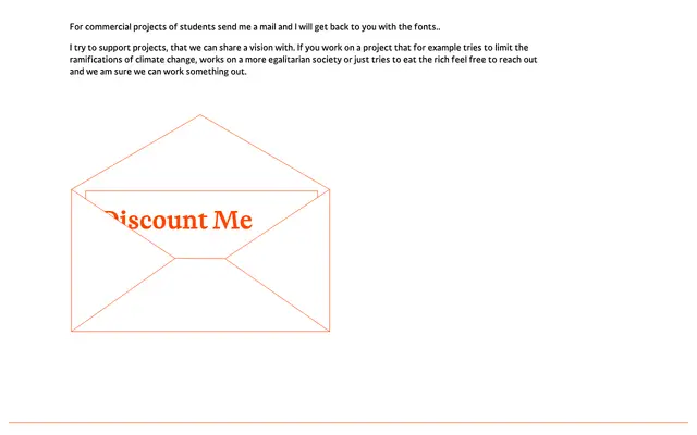 Discounts specimen from Jakob Fangmeier