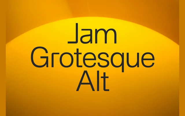 Jam Grotesque Alt specimen from JAM Type