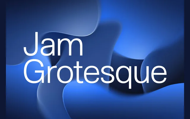 Jam Grotesque specimen from JAM Type