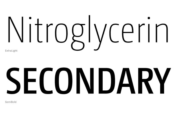 CamingoDos Condensed Pro specimen from Jan Fromm