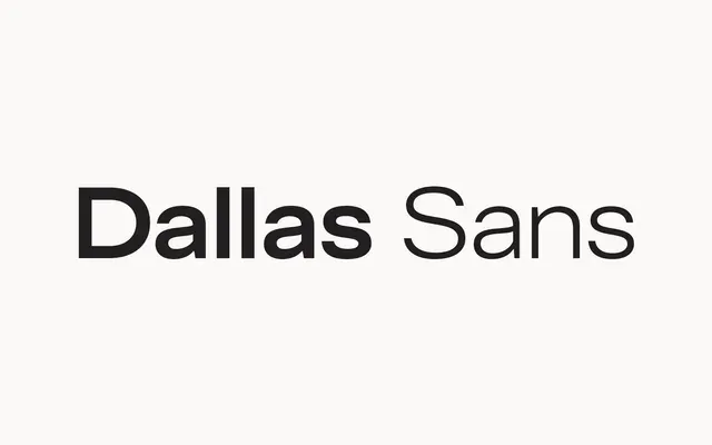 Dallas Sans specimen from Jen Wagner Co.
