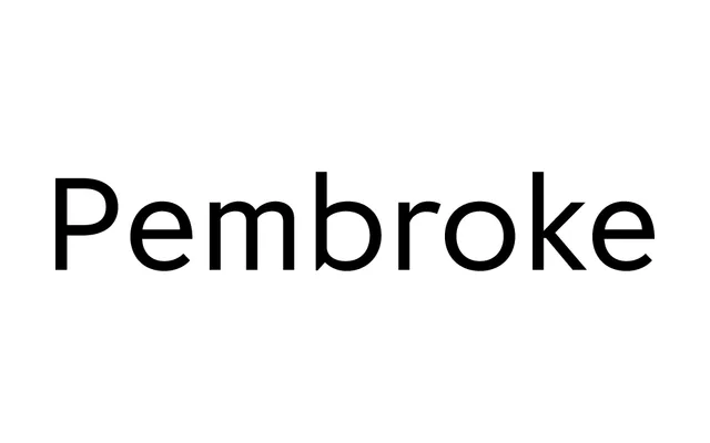 Pembroke specimen from Jeremy Tankard Typography