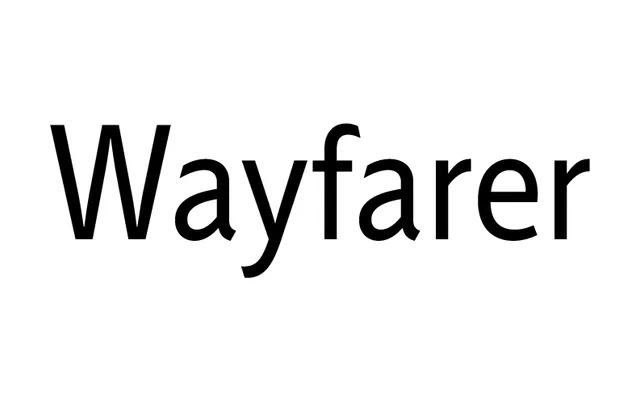Wayfarer specimen from Jeremy Tankard Typography