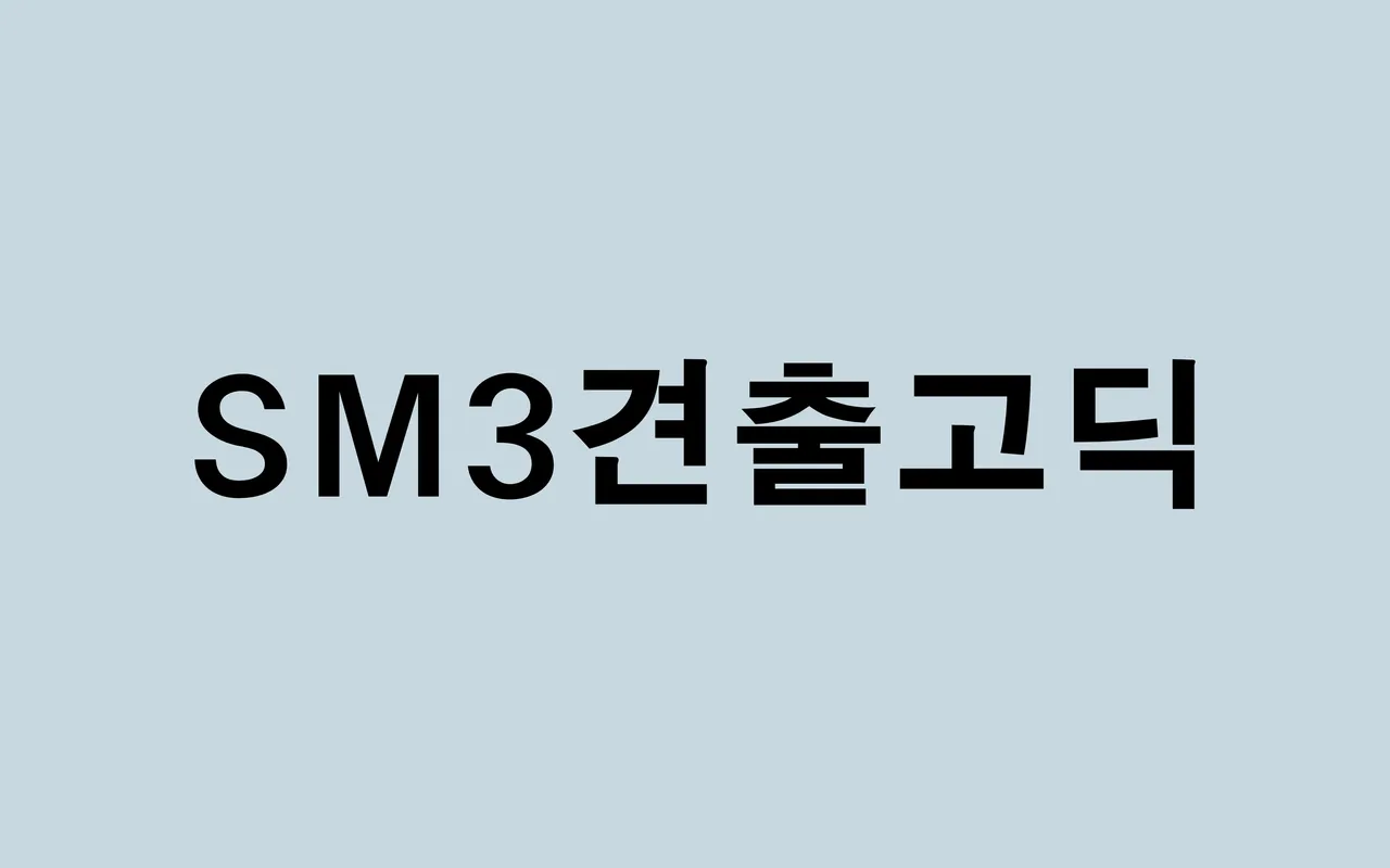 SM3견출고딕 (Gyeonchul Gothic) specimen from Jikji Soft