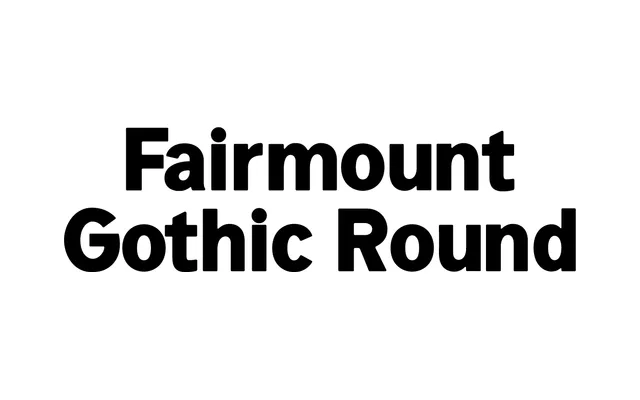 Fairmount Gothic Round specimen from JP Flexner