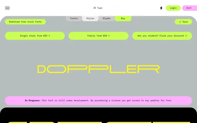 Doppler specimen from JS Type