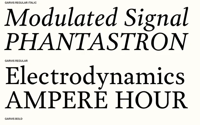 Garvis specimen from JTD Type