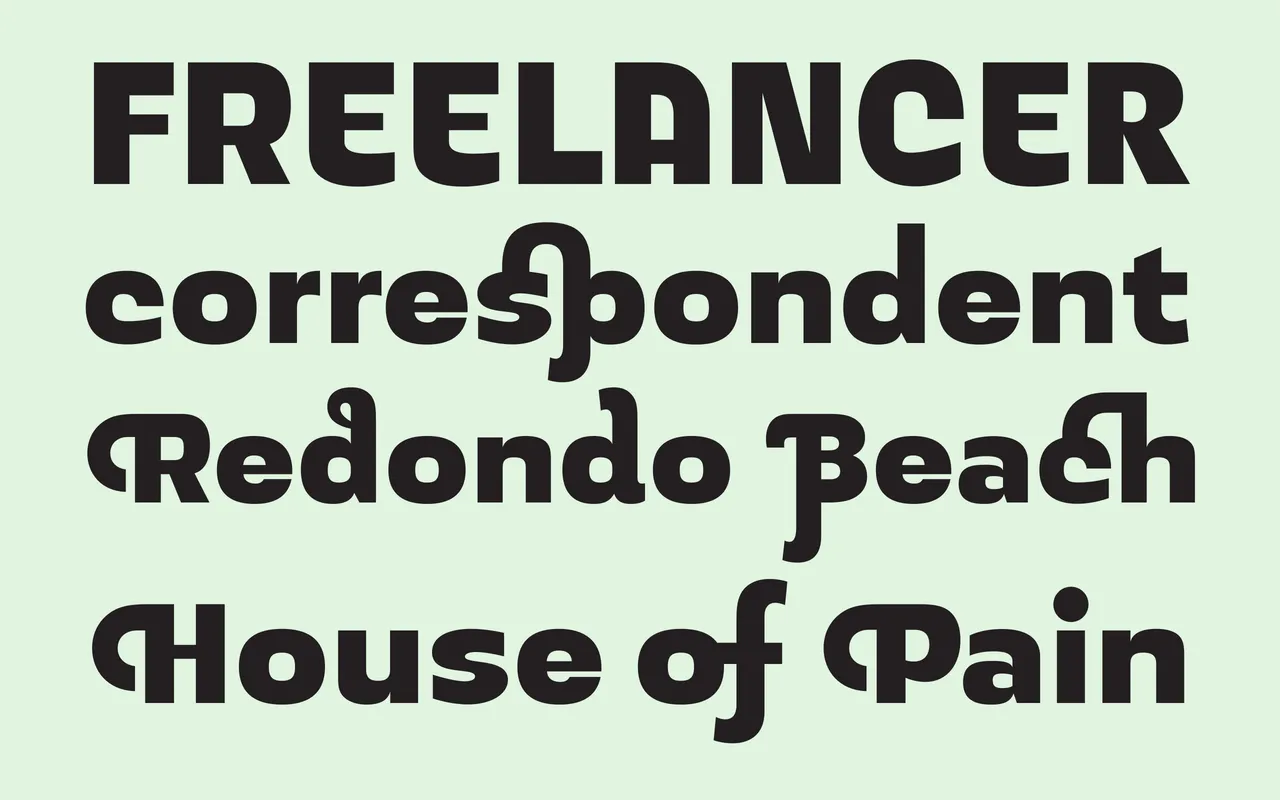 JAF Peacock specimen from Just Another Foundry