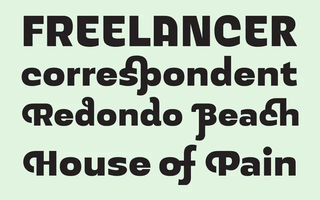 JAF Peacock specimen from Just Another Foundry