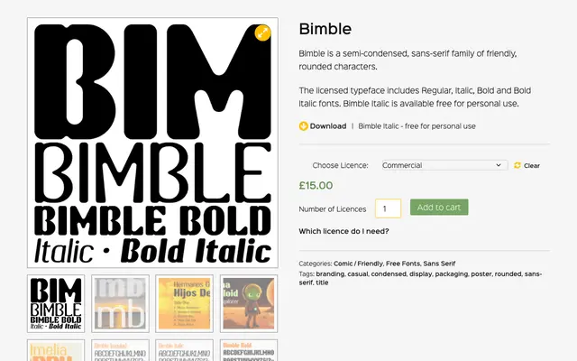 Bimble specimen from K-Type