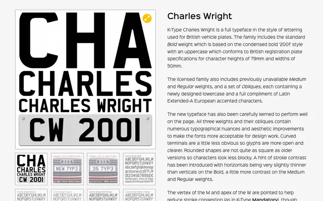 Charles Wright specimen from K-Type