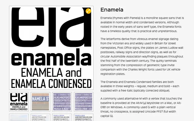 Enamela specimen from K-Type