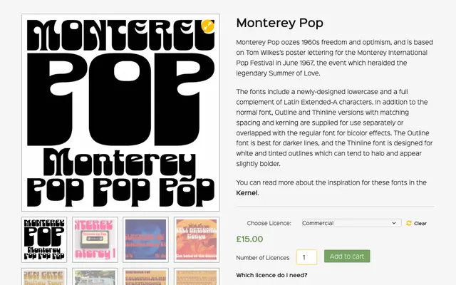 Monterey Pop specimen from K-Type