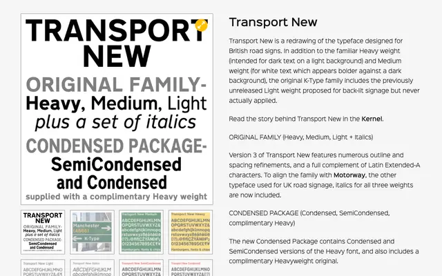 Transport New specimen from K-Type