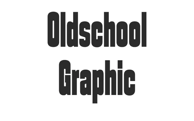 Oldschool Graphic specimen from Kilotype