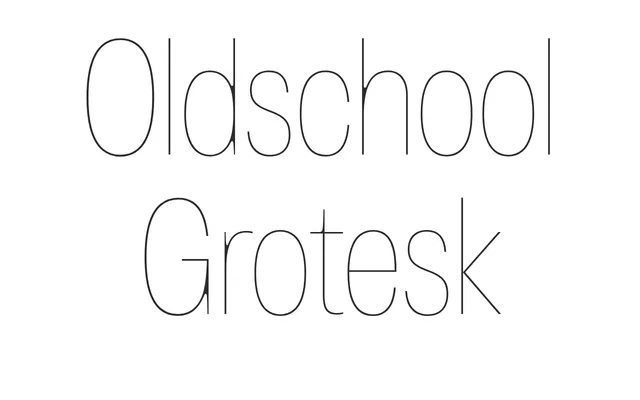 Oldschool Grotesk specimen from Kilotype