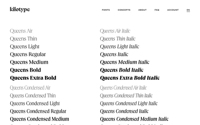 Queens specimen from Kilotype