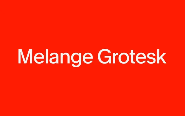 Melange Grotesk specimen from Kimera