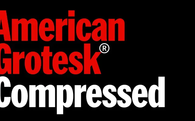 American Grotesk Compressed specimen from Klim Type Foundry