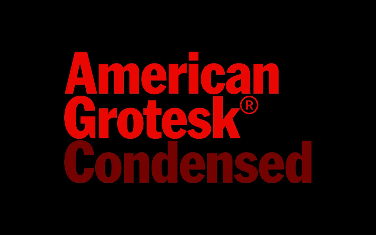 American Grotesk Condensed specimen from Klim Type Foundry