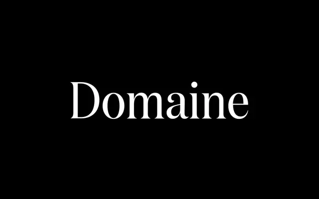 Domaine Display Condensed specimen from Klim Type Foundry