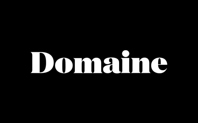 Domaine Display specimen from Klim Type Foundry