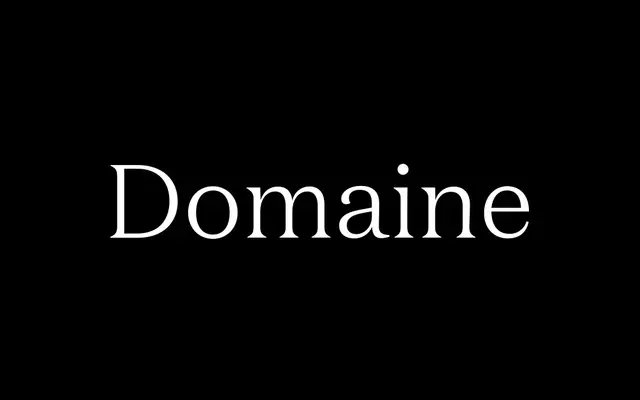 Domaine Text specimen from Klim Type Foundry